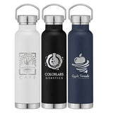 Apollo - 23 oz. Double Wall Stainless Steel Water Bottle with Lid - Laser