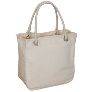 Organic Rope Tote Bag with Gusset