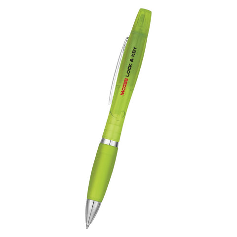 Twin-write Pen With Highlighter