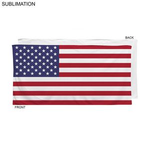 72 Hr Fast Ship - Stock Design Sublimated Plush and Soft Velour Terry Beach Towel, 30x60