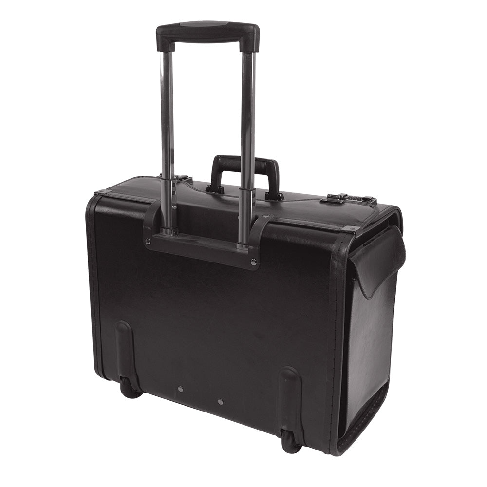Bugatti Warren Leather Business Case on Wheels