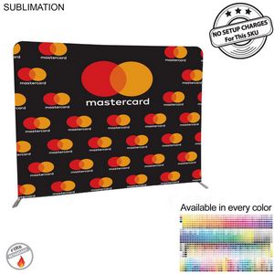 000585 Tradeshow Booth Package Supreme, 8' EuroFit Wall Display and PREMIUM 6' Sublimated Tablecloth