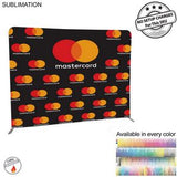 000585 Tradeshow Booth Package Supreme, 8' EuroFit Wall Display and PREMIUM 6' Sublimated Tablecloth