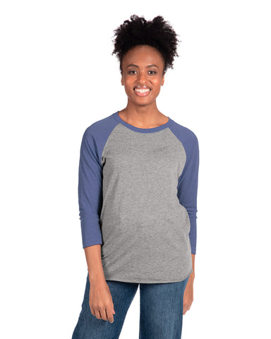 Next Level® Unisex Triblend Three-Quarter Raglan T-Shirt