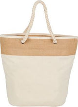 Jute Accent 12oz Cotton Canvas Rope Tote