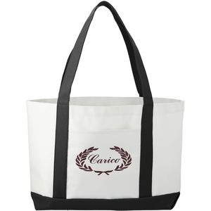 000271 Large Canvas Boat Tote Bag