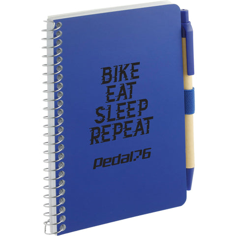 4'' x 6'' FSC® Mix Pocket Spiral Notebook with Pen