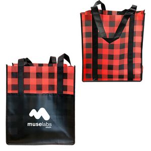 Lumberjack Plaid Laminated Tote