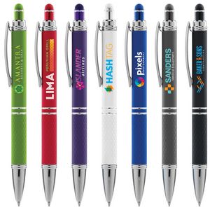 Phoenix Softy w/Stylus - ColorJet - Full Color Metal Pen