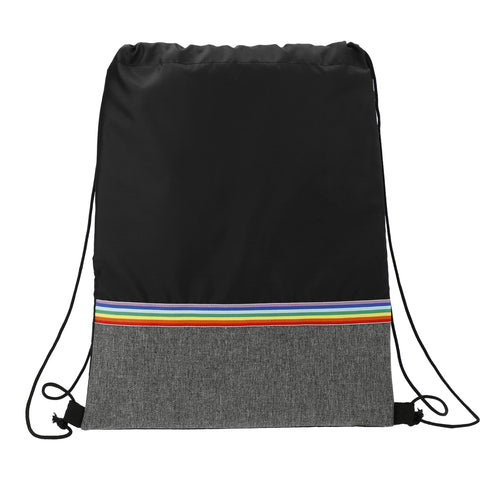 Rainbow rPET Drawstring Bag