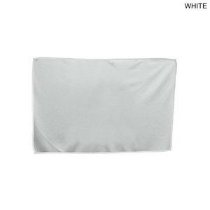 48 Hr Quick Ship - Microfiber Moisture Wicking, Cooling, Sport, White Suede Towel, 12x18, Sublimated