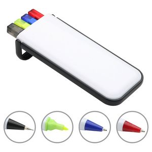 Rainbow Pen, Pencil & Highlighter Set