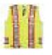 Lime Green Indura Ultrasoft® Supervisor Safety Vest