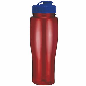 24 Oz. Contour Translucent Bottle w/ Flip Top Lid