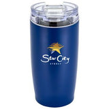 Blue/Clear Logo Front View