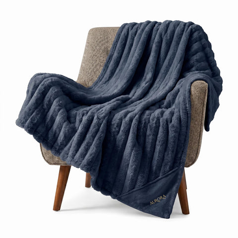 Aurora Faux Fur Polyester Blanket