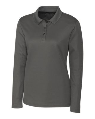 Clique Spin Eco Performance Pique Long Sleeve Womens Polo