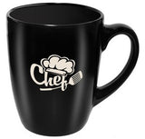 Glossy Cottager 12oz black mug - Etched