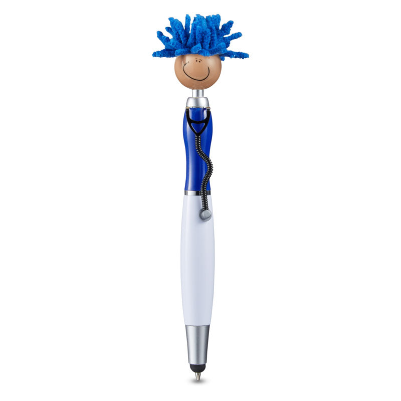 Multicultural MopToppers® Screen Cleaner w/Stethoscope Stylus Pen (Tan Skin)