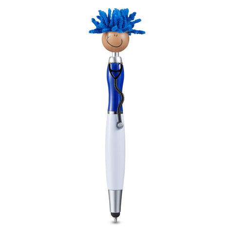 Multicultural MopToppers® Screen Cleaner w/Stethoscope Stylus Pen (Tan Skin)