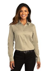 Port Authority® Ladies Long Sleeve Super Pro™ React™ Twill Shirt