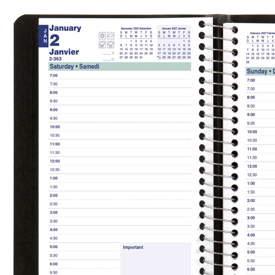 Daily Planner Spiral Bound