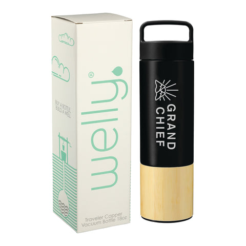 18 Oz. Welly® Traveler Copper Vacuum Bottle w/Gift Box