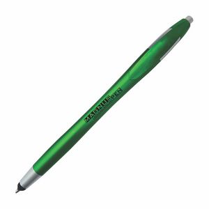 MUSKOKA Plastic Plunger Action Ball Point Pen with soft PDA stylus at the tip. (3-5 Days)