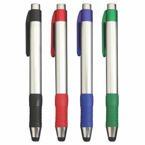 Carlisle Plastic Plunger Action Ballpoint Pen with soft PDA stylus (3-5 Days)