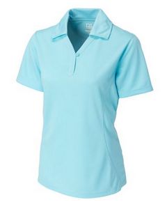 Cutter & Buck CB Drytec Genre Textured Solid Womens Polo