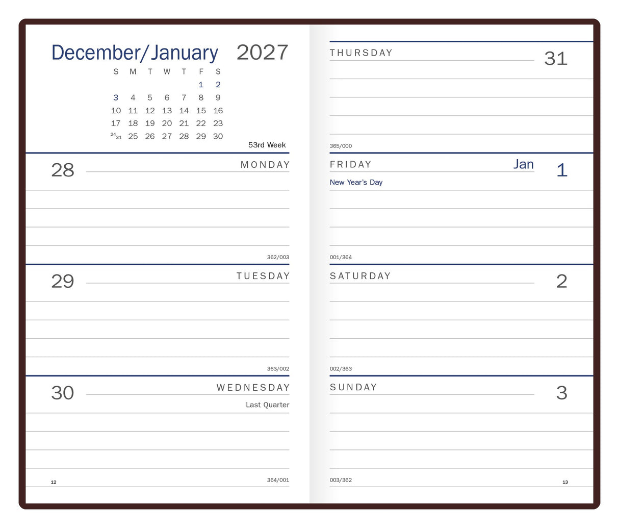 Triumph Calendars Standard Weekly Pocket Planner open image