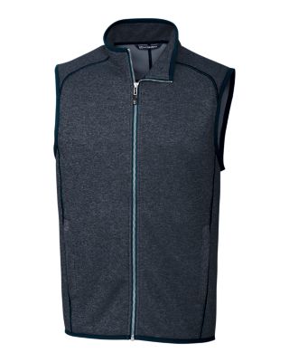 Cutter & Buck Mainsail Sweater-Knit Mens Full Zip Vest