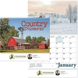 Full Colour Country Memories Spiral Wall Calendar