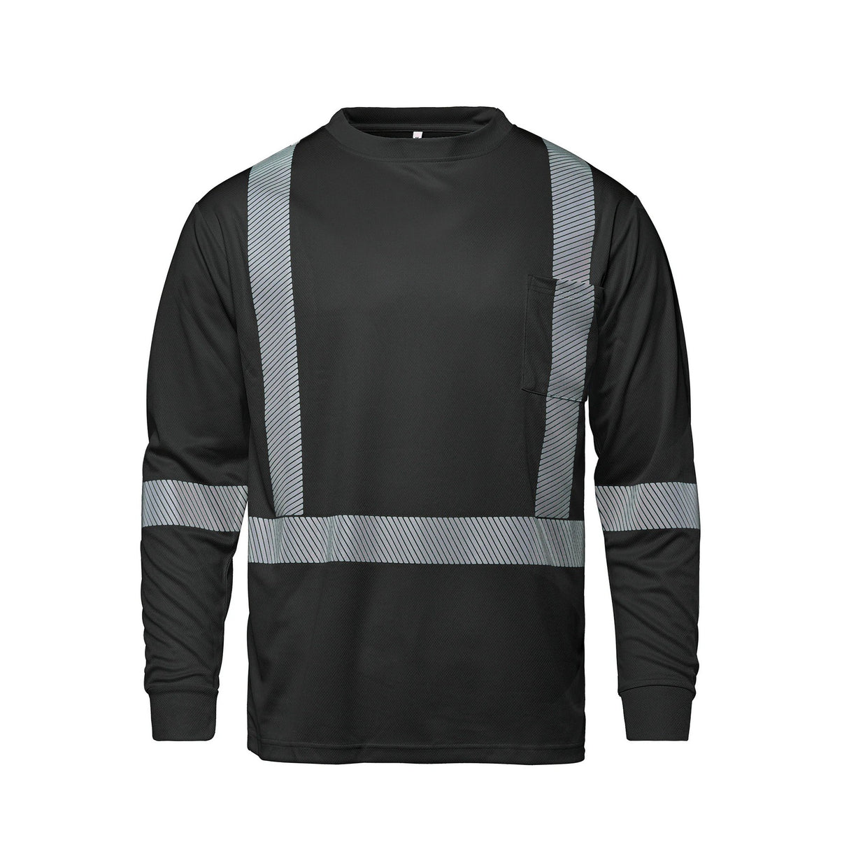 VOLT - Long Sleeve Hi-VIS T-Shirt with Segmented Stripes