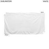 Swim Towel in Plush and Soft Velour Terry Cotton Blend, 24x48, Sublimated Edge to Edge