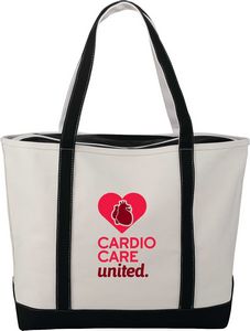 000383 Baltic 24oz Cotton Canvas Tall Zippered Boat Tote