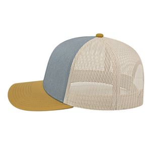 000379 Cap America Poly/Cotton Trucker Mesh Back Cap