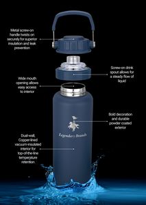 40 Oz. Urban Peak® Dual Top Water Bottle