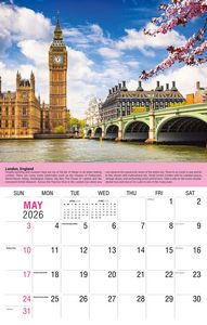 Galleria Wall Calendar 2026 World Travel
