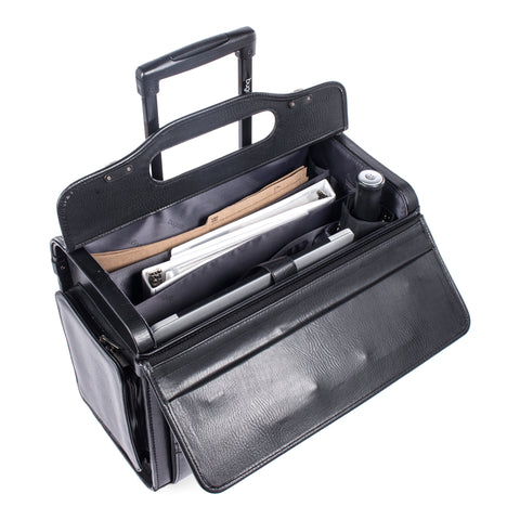 Bugatti Warren Business Case on Wheels w/Side Pockets