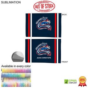 Team Poplin Pillowcase, 33x21, Sublimated full color Edge to Edge 2 sides