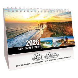 Galleria Sun, Sand & Surf Desk Tent Calendar