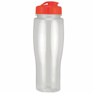 24 Oz. Contour Translucent Bottle w/ Flip Top Lid