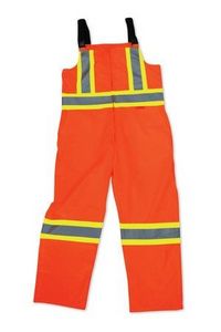 Full Coverage Orange Bib Rain Pants