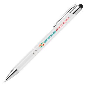 Tres-Chic w/Stylus - ColorJet - Full Color Metal Pen