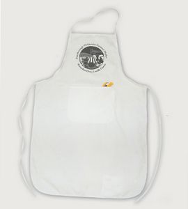 White One Pocket Bib Apron