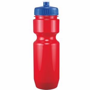 22 Oz. Bike Bottle w/ Push Pull Lid - Solid Colors