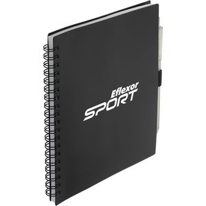 5.5'' x 7'' FSC® Recycled Spiral Notebook w/ RPET Pen