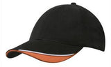 Brushed Heavy Cotton Cap w/Indented Peak