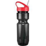 Translucent Smoke Gray/Red Lid